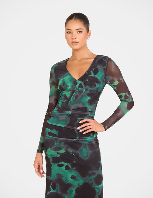 Romie Mesh Maxi Dress